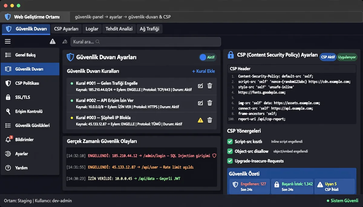 Content Security Policy Uygulama Yöntemleri