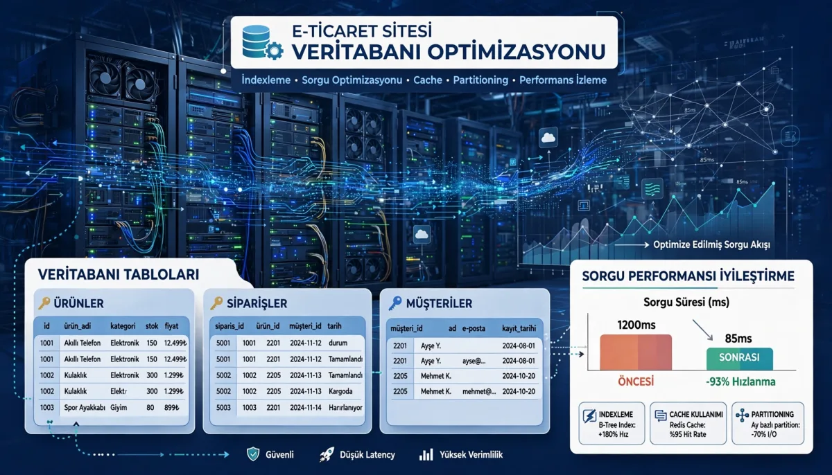 E-Ticaret Siteleri İçin Veritabanı Optimizasyonu Yöntemleri