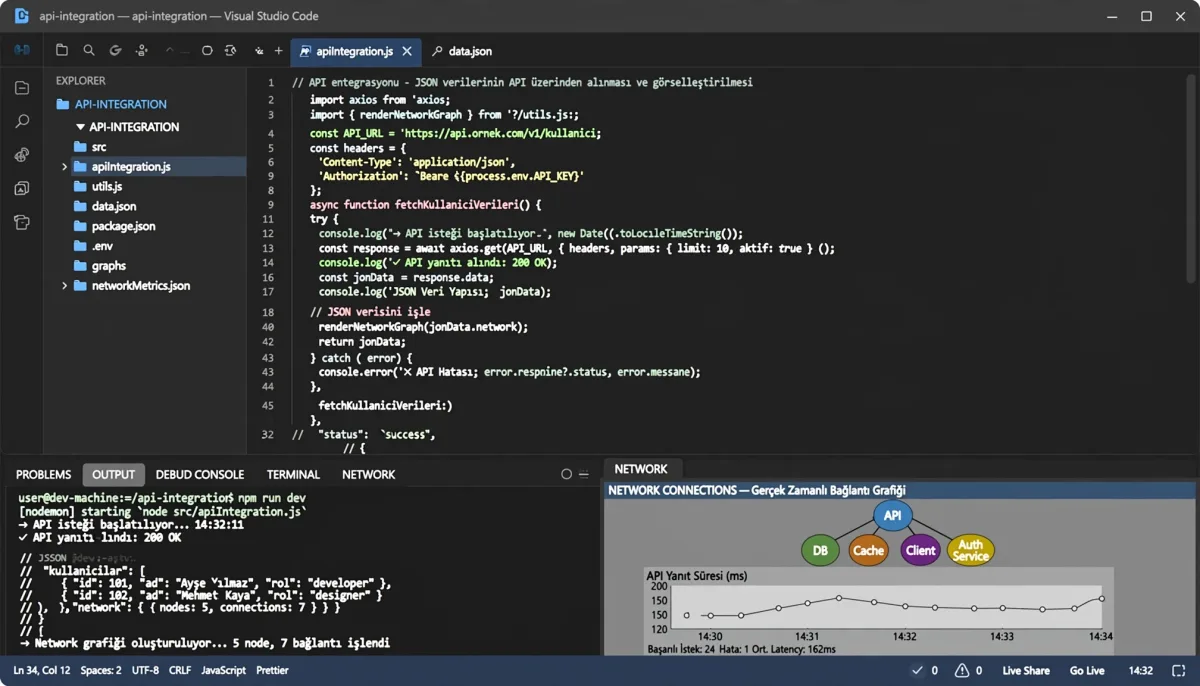 JSON Verileri ile API Entegrasyonu Nasıl Yapılır