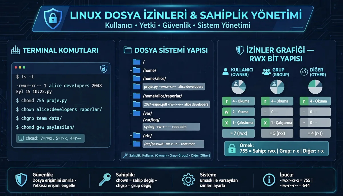 Linux Dosya İzinleri ve Sahiplik Yönetimi Nasıl İyileştirilir
