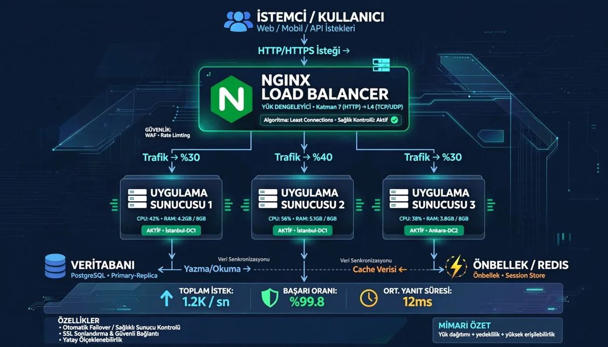 Nginx ile Yük Dengeleme Uygulamaları