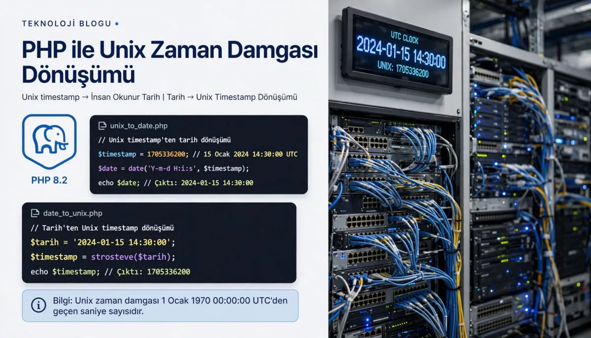 PHP ile Unix Timestamp Dönüşümü İçin En İyi Kütüphaneler