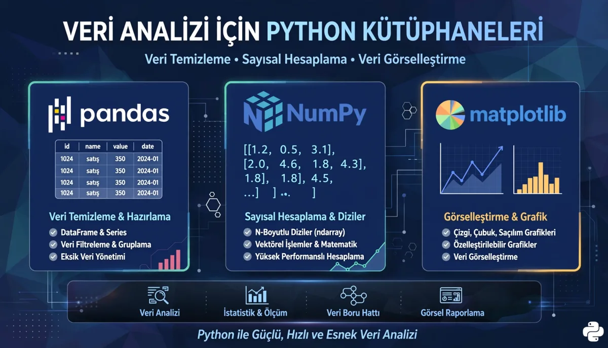 Veri Analizi için Python Kütüphaneleri: Neleri Bilmelisiniz