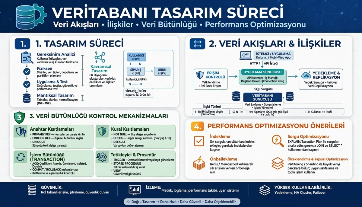 Veritabanı Tasarımı ve Optimizasyonu İçin En İyi Uygulamalar