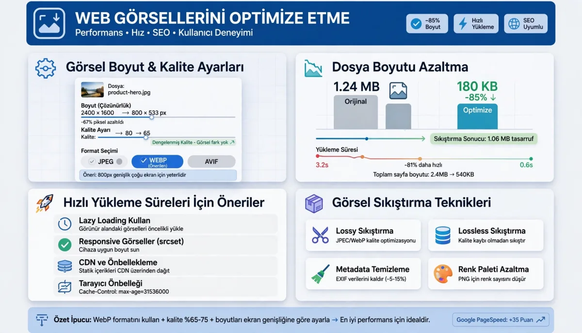 Web Görselleri İçin Boyut ve Kalite Optimizasyonu
